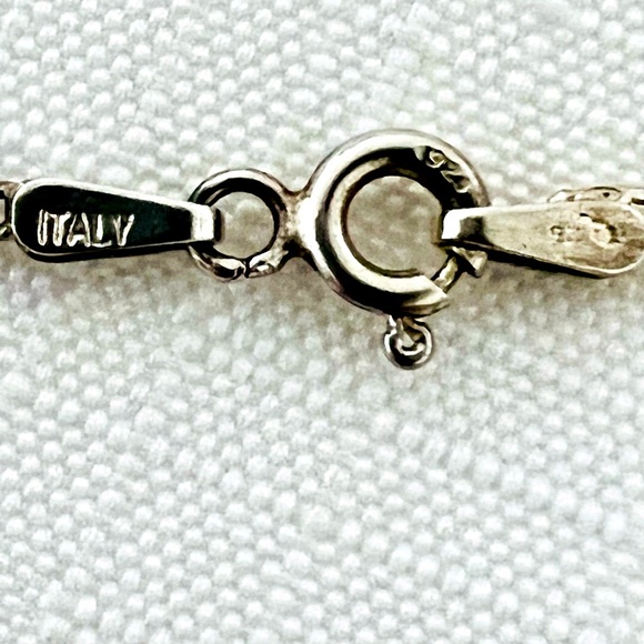 Necklace~Italian SterlingSilver~Amethyst~Pearl - Picture 3 of 8